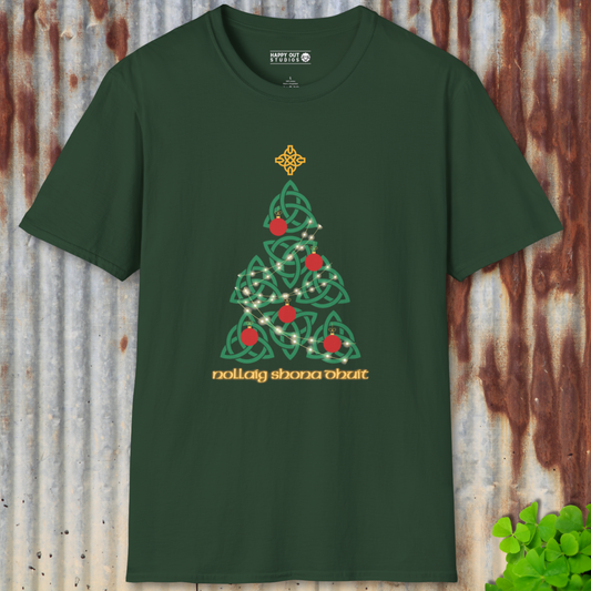 Celtic Knot Christmas Tree Tee