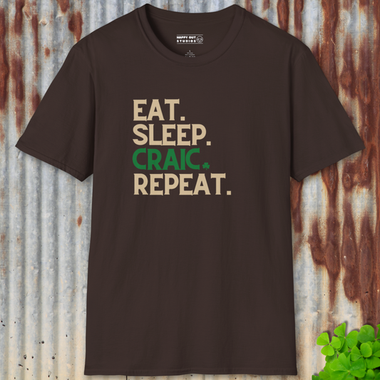 Eat. Sleep. Craic. Repeat. Tee