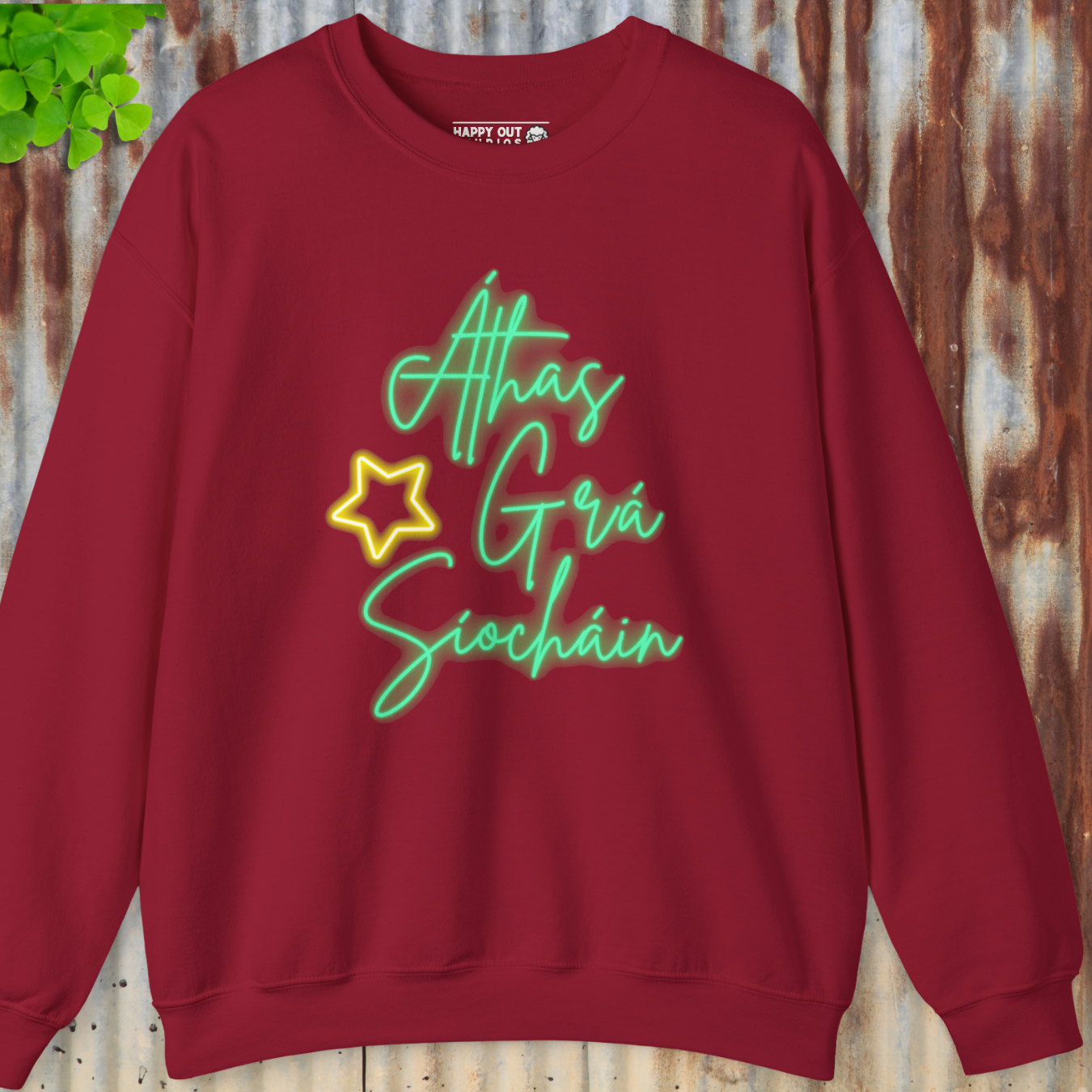 Peace, Love, Hope Neon Sweatshirt