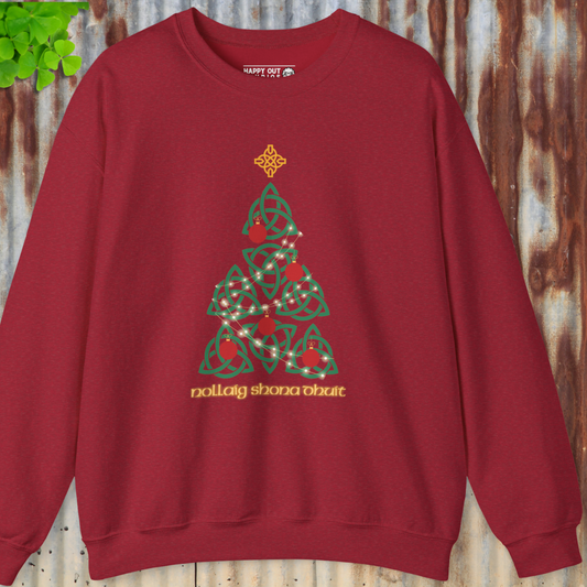 Celtic Knot Christmas Tree Sweatshirt