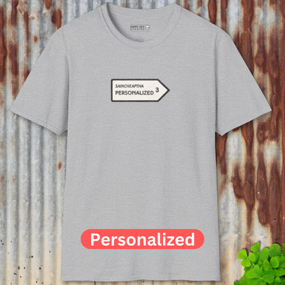 Personalized Vintage Road Sign Tee