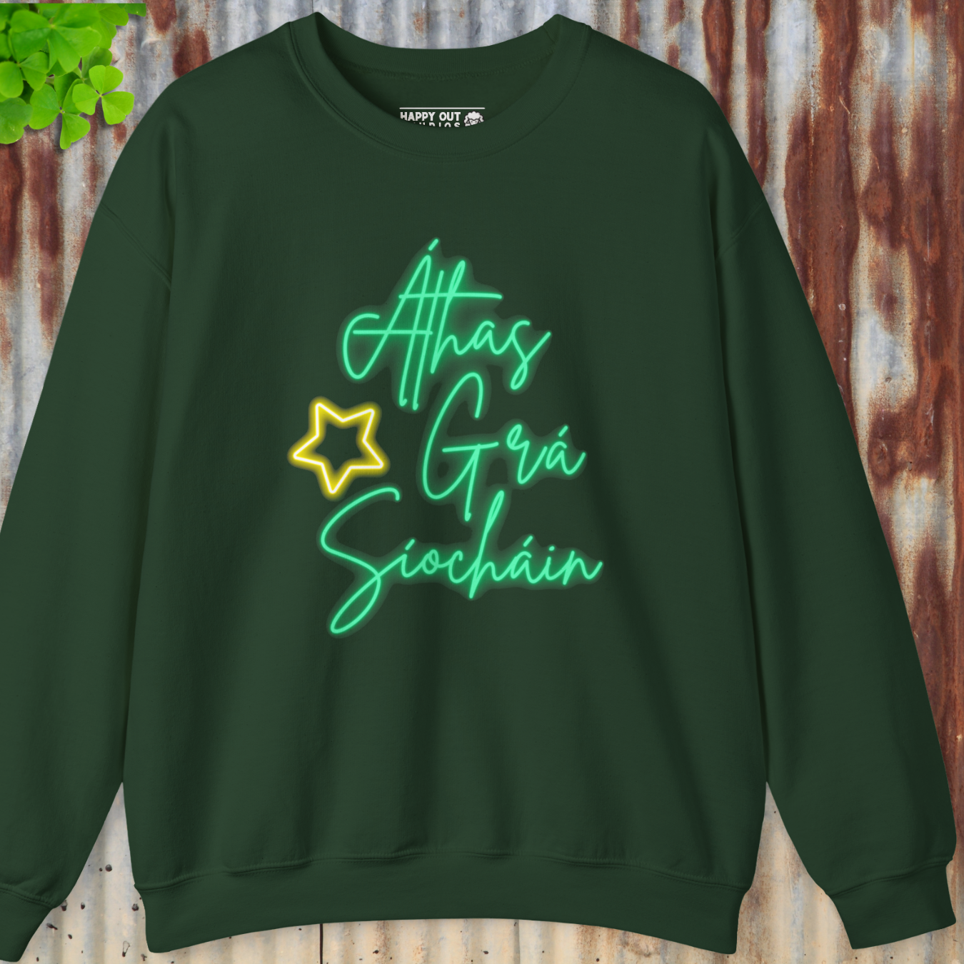 Peace, Love, Hope Neon Sweatshirt