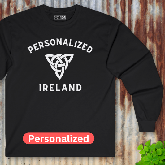 Personalized Ireland Long Sleeve Tee