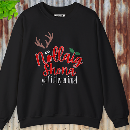 Nollaig Shona Ya FIlthy Animal Sweatshirt