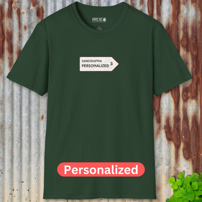 Personalized Vintage Road Sign Tee