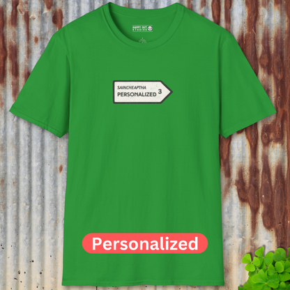 Personalized Vintage Road Sign Tee