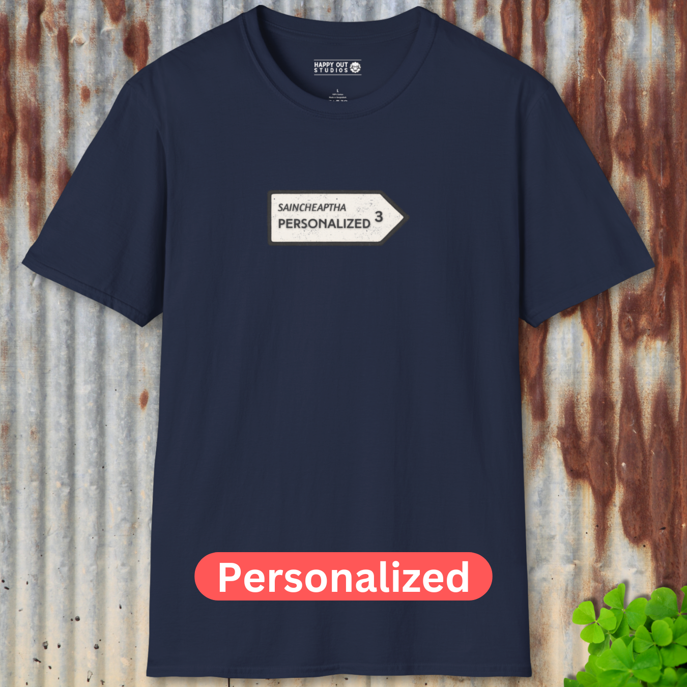 Personalized Vintage Road Sign Tee