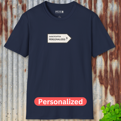 Personalized Vintage Road Sign Tee