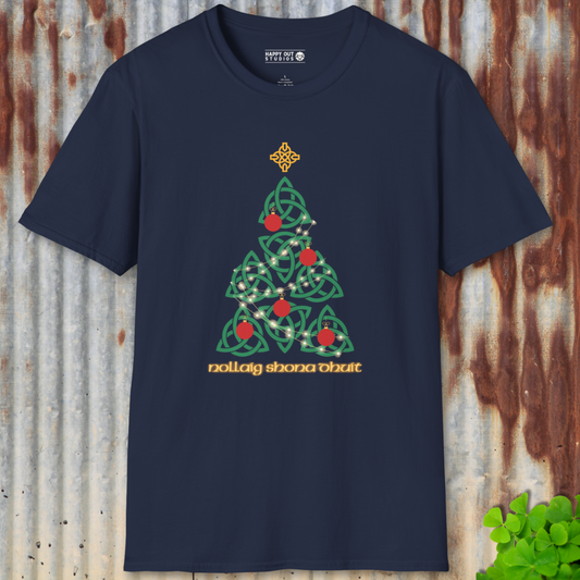 Celtic Knot Christmas Tree Tee
