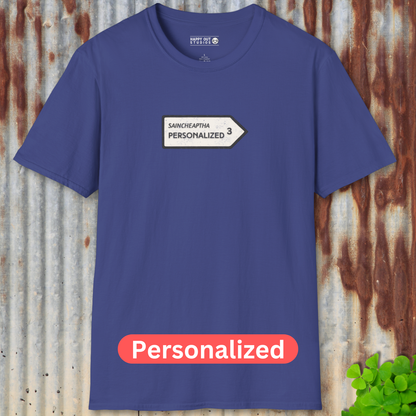 Personalized Vintage Road Sign Tee