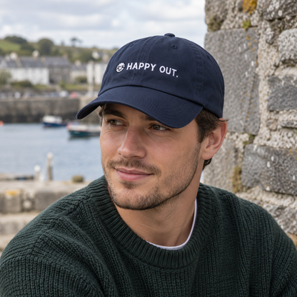 Happy Out Embroidered Dad Cap