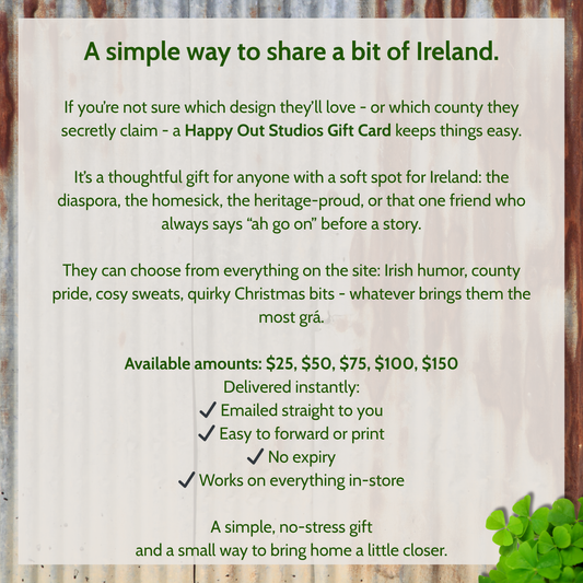 Happy Out Studios Digital Gift Card