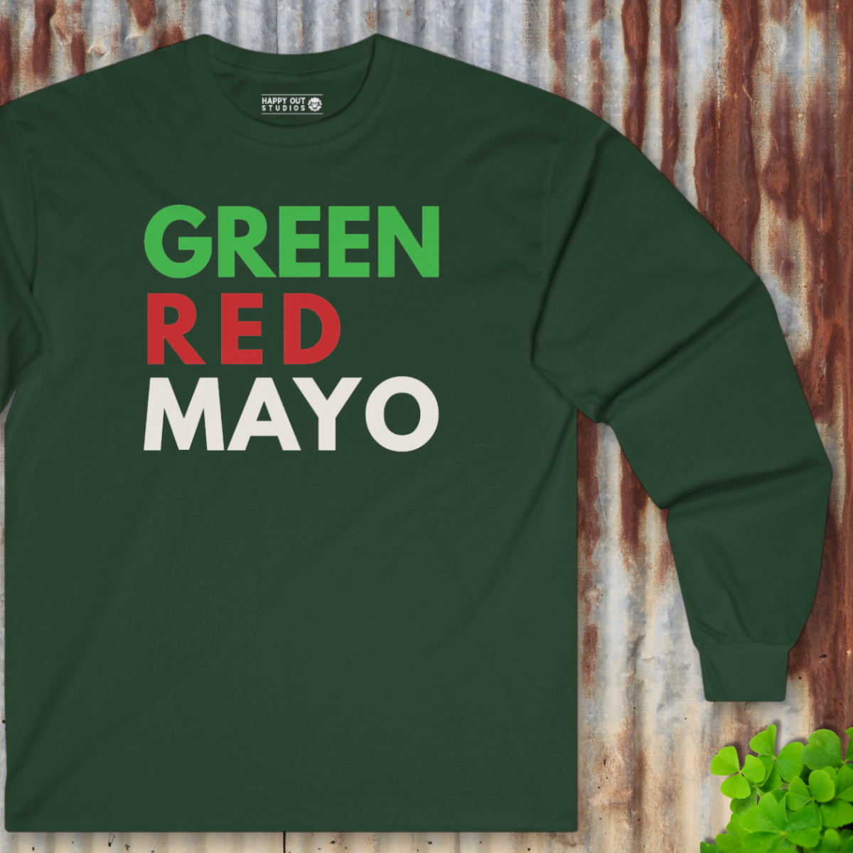 Green Red Mayo Long Sleeve