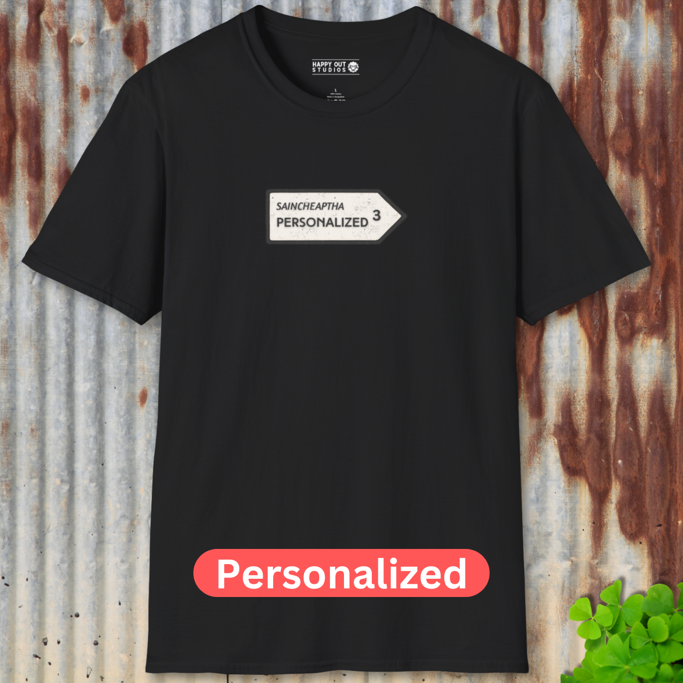 Personalized Vintage Road Sign Tee